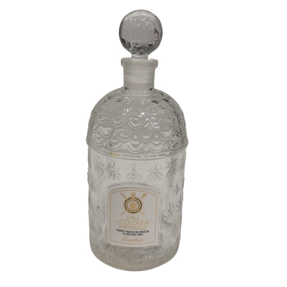 Vintage Guerlain Eau de Cologne Imperiale empty Bee Bottle 17 oz bottle
